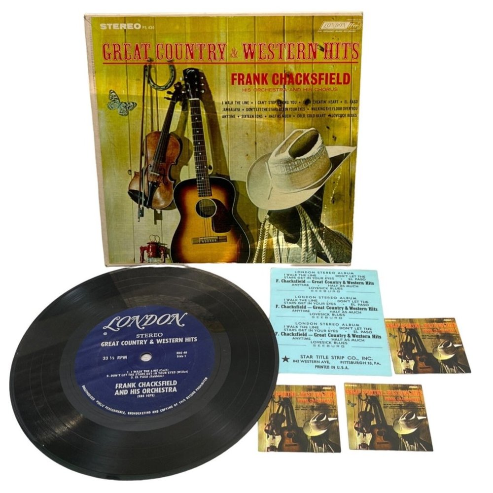 Frank Chacksfield Great Country & Western Hits Compact 33 Jukebox EP London SBG